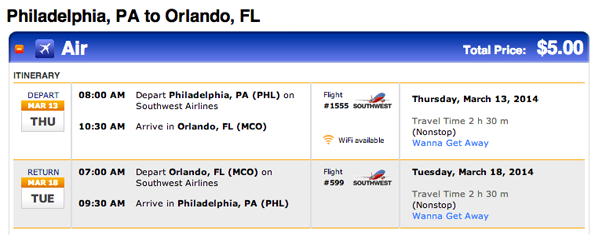 $5.00 for a Round Trip to Orlando - I'll Take It!
